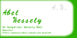 abel wessely business card